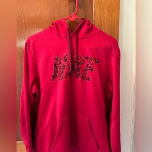 Red Nike Hoodie Thermal Fit